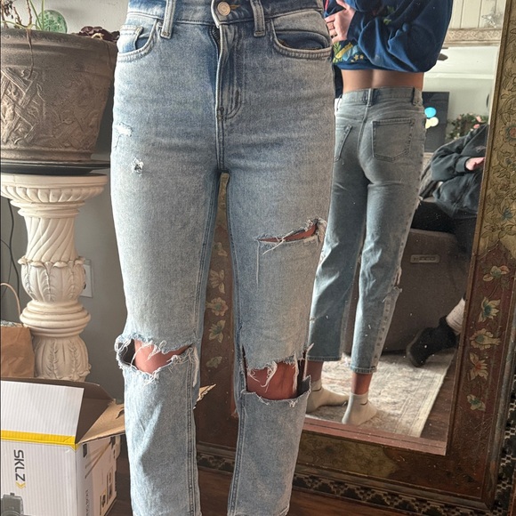 SO girls Light Blue Straight Leg Jeans - Picture 5 of 11